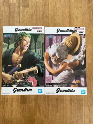 [선물로! ] Grandista 조로 루피 피규어 세트