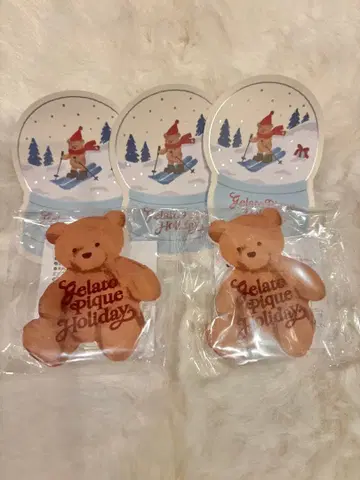 Gelato Pique 스마트폰 그립 홀리데이 곰 2세트