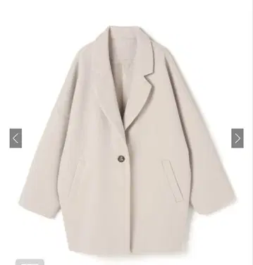 루즈 실루엣 코트 아이보리