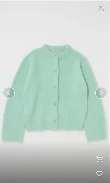 마우지 Moussy ALPACA MIX 민트 그린 가디건