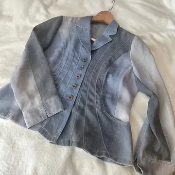 그라데이션 데님 풍 테일러드 자켓