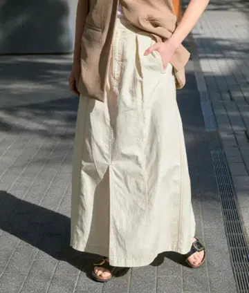 spick and span/코튼 린넨 A라인 스커트
