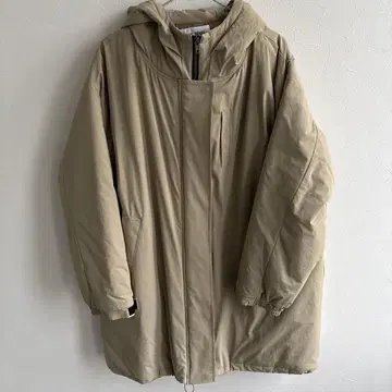 BOYS' ROOM 베이지 후드 부착 다운 자켓