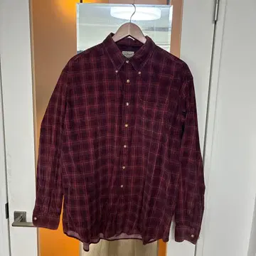 L.L.Bean 체크 셔츠 코듀로이