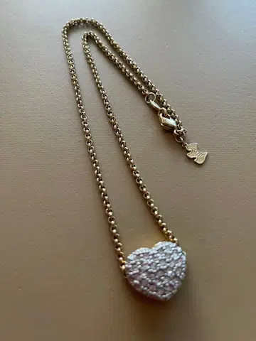 AGATHA 빈티지 하트 모티브 목걸이