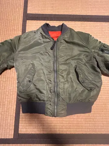 90s AVIREX MA-1 플라이트 자켓 올리브
