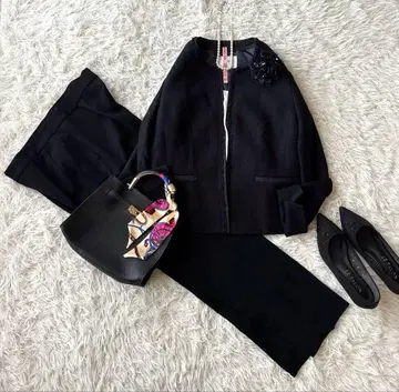 새상품급 23구 트위드 노카라 자켓 셋업 졸업식 입학식 XL