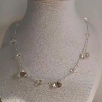 유리 비즈 목걸이 핸드메이드