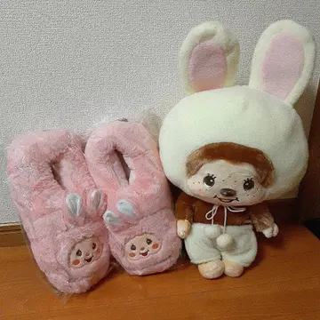 [몽치치] 복슬복슬 룸슈즈 침탄 토끼님 BIG 봉제 인형