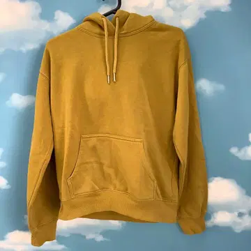 머스타드 후드 부착 후드티 D