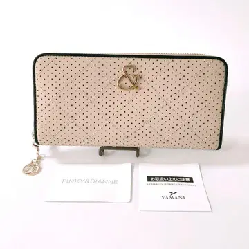 미사용품 핑키앤다이안 장지갑 펀칭 대용량 인터섹트