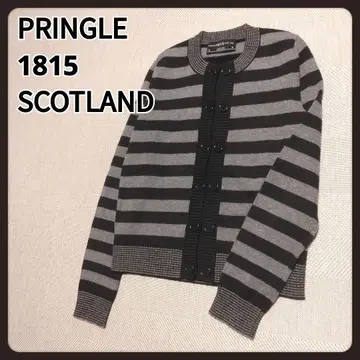 PRINGLE 1815 SCOTLAND 보더 니트 가디건 S