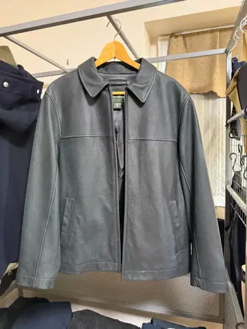 Eddie Bauer 그레이 가죽 자켓 L