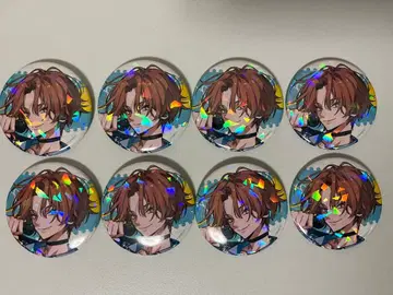 에이트리 사목칠기 타워 레코드 카페 홀로그램 캔뱃지