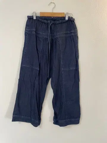 TSUMORI CHISATO 와이드 팬츠 다크 블루