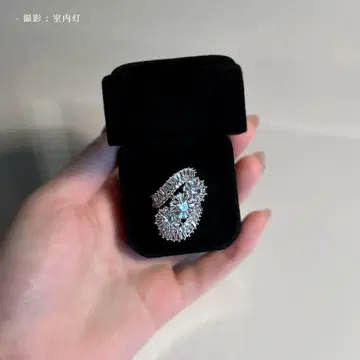 유품 정리 미니멀리스트 앤티크 빈티지 마담 실버 반지 다이아몬드