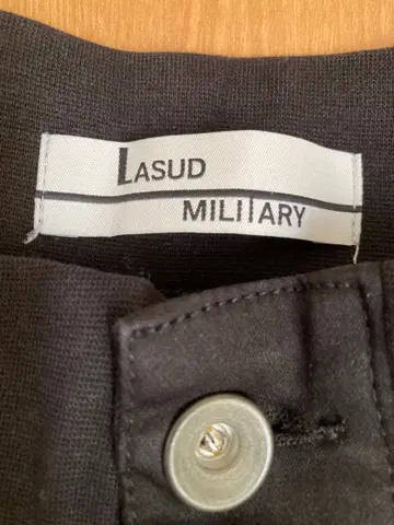 LASUD 블랙 캐주얼 팬츠