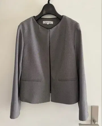 내추럴 뷰티 베이직 노카라 자켓