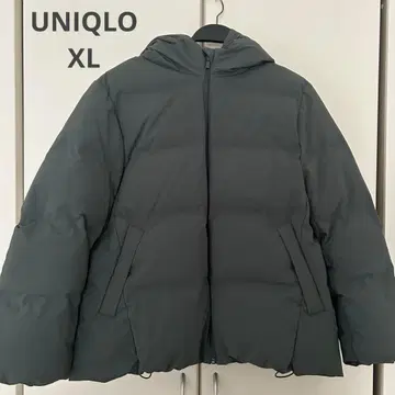 [UNIQLO] 심리스 다운 파카 올리브 XL