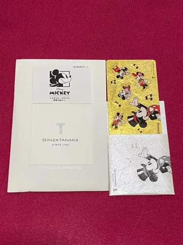 초레어 보호 필름 미개봉 다나카 귀금속 금박 디즈니 미키마우스 골드