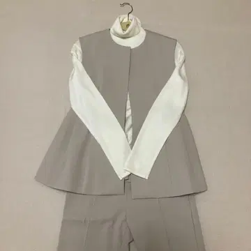 Mila Owen 페플럼 베스트 터틀 팬츠 3세트 아이보리