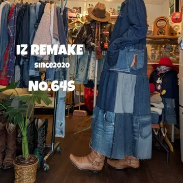 데님 리메이크 원피스 구제 의류 리메이크 NO.64S