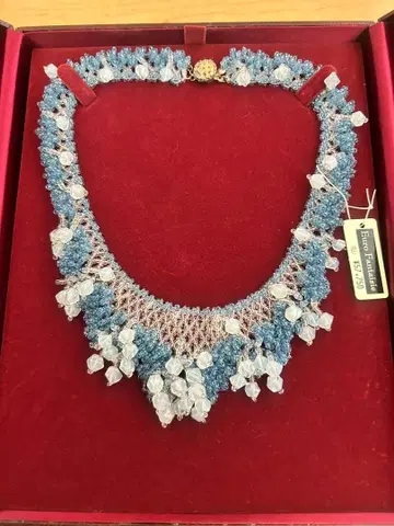 정가 57,750 유로 Fantaisie 비즈 목걸이 앤티크