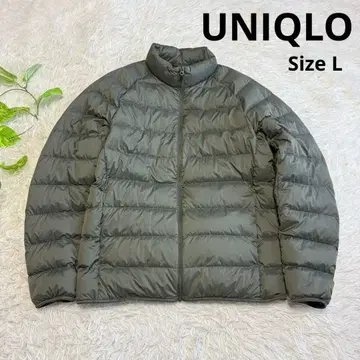 [유니클로] 새상품급 울트라 라이트 다운 카키 L 사이즈 남성용