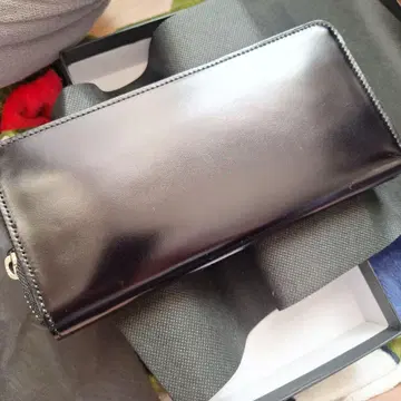 CYPRIS 남성용 장지갑 전면 지퍼