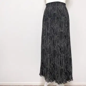 스커트 롱 스커트 플리츠 스커트 리버서블 2way 올 패턴 무지