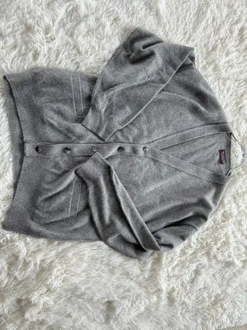 [ 새상품급 ] ROCKHORD CASHMERE 그레이 V넥 가디건 L