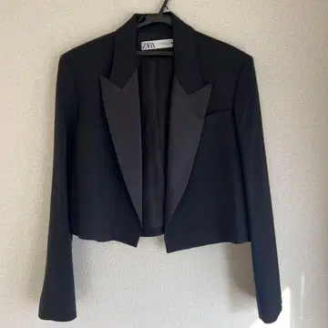 ZARA 크롭 자켓 XS 블랙