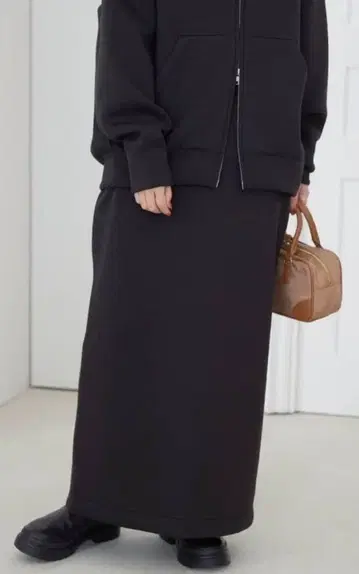 SLOBE IENA 던보르 아이라인 스커트 블랙