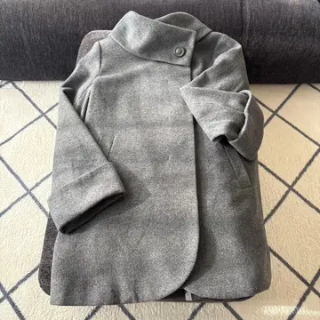 그레이 더블 브레스트 코트 사이즈 9