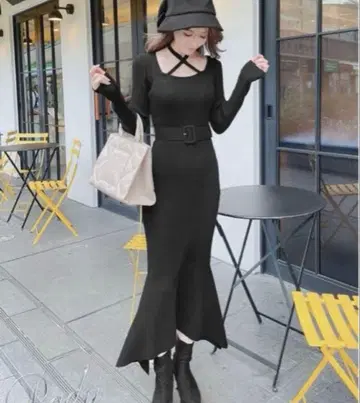 Rady 행커치프 헴 니트 원피스