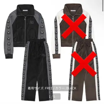 FANCY CLUB 벨로아 트랙 트레이닝 셋업 상하의 세트