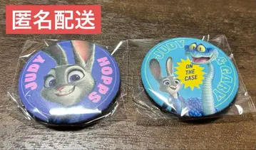 주토피아 2 가죽풍 캔뱃지 주디 디즈니 게리