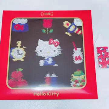 산리오 헬로키티 페이러 셔닐 직조 콜라보 타월 손수건