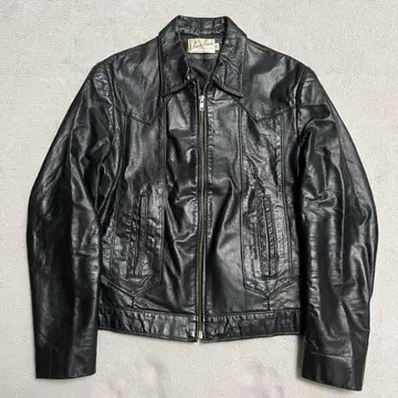 레어 70s 빈티지 Jean Pierre 가죽 자켓 R-8386