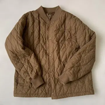 유니클로 히트텍 웜 패딩 자켓 L 브라운 UNIQLO