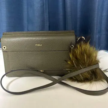 FURLA 지갑 숄더백 다크 그린