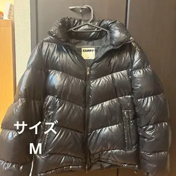 CAMP7 블랙 다운 자켓 M 사이즈