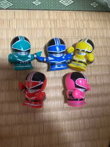 슈퍼전대 히어로 손가락 인형 피규어 5개 타임레인저