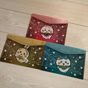 새상품 3개 치이카와 세븐 플랫 케이스 하치와레 토끼 세븐일레븐