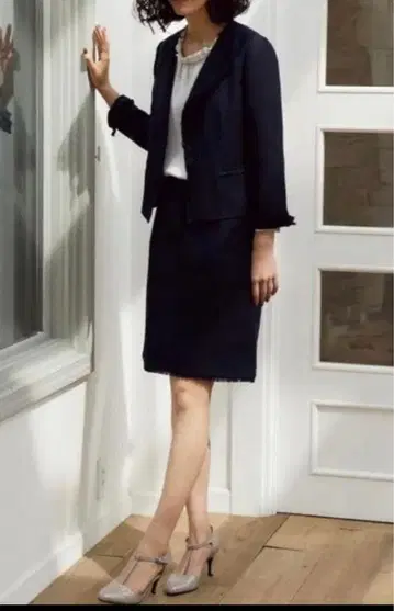 [ 그린 라벨 릴랙싱 ] 네이비 트위드 셋업