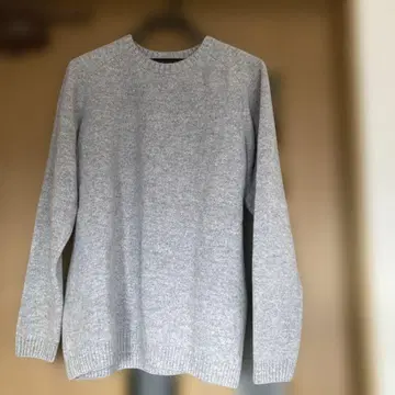 유나이티드 애로우즈 그레이 크루넥 니트 스웨터 XL 울 100%
