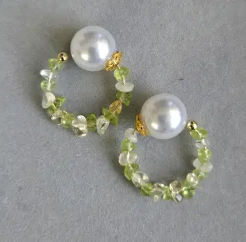 사토식 림프 케어 뷰티 커프 시트린 조약돌 비즈 커프