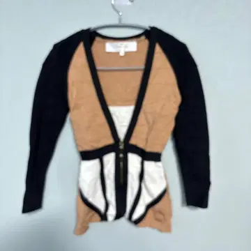 엘리자베타 가디건 40 베이지/블랙