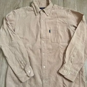 Kent in Tradition 베이지 코듀로이 셔츠 M