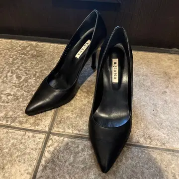 새상품급 [Diana] 블랙 스틸레토 하이힐 핑힐 23.5cm